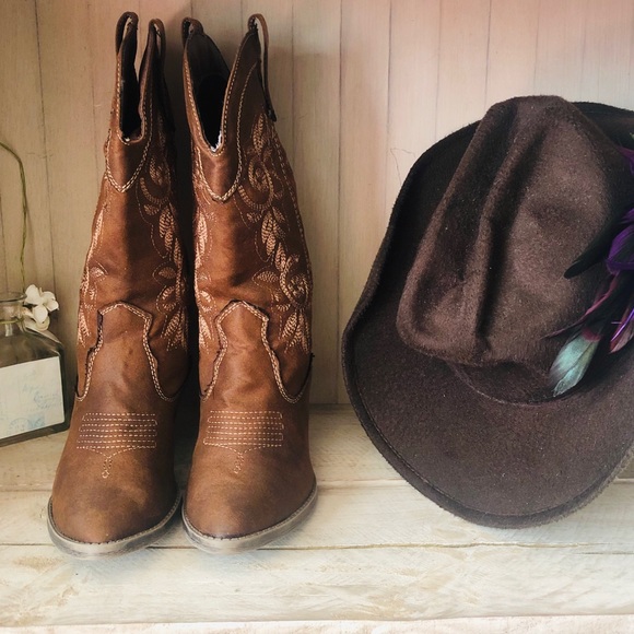 Vinnmo Shoes - Vinnmo Whiskey Western Riding Boots: